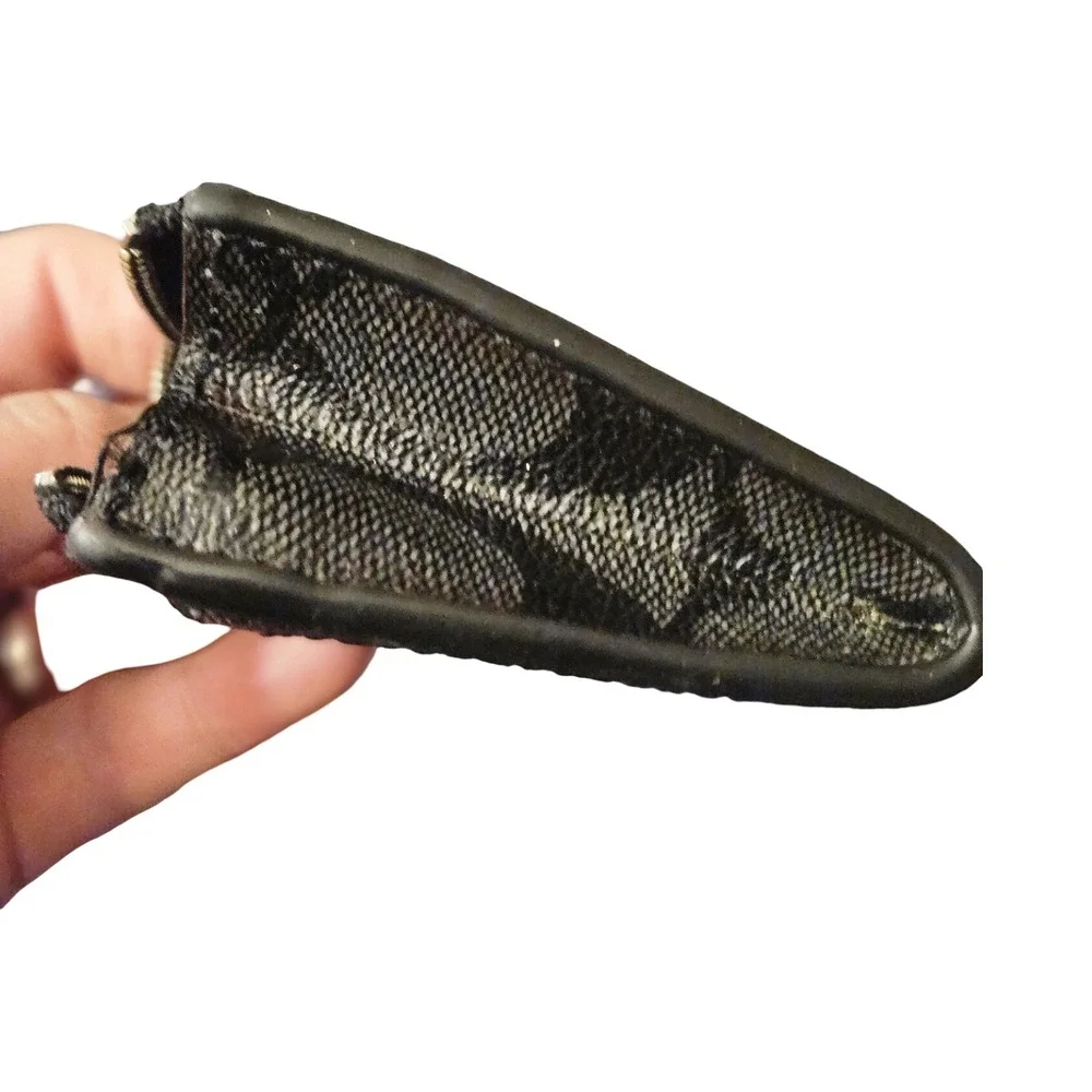 Coach‎ Mini Skinny ID Case — Signature Canvas, Charcoal/Black Card Holder Wallet